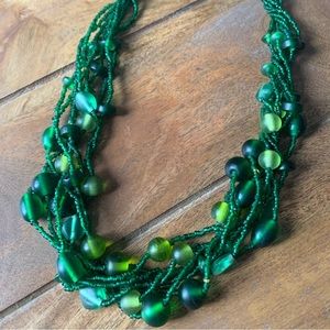 Manouk Green Beaded Necklace